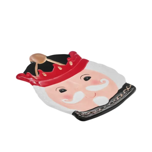New New Year Christmas Nutcracker Decorative Plate, 26cm, Multi Decorative Plates