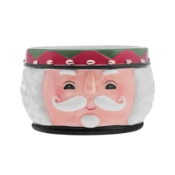New Year Christmas Nutcracker Dipping Dish, 19cm, White Multi Bowls
