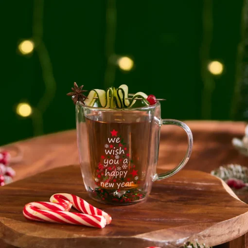 Outlet New Year Christmas Pia Double Trimmed Tree Mug, 350ml, Mugs