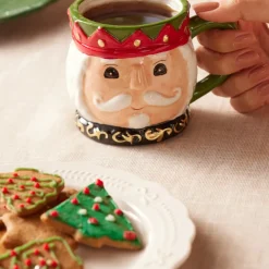 Outlet New Year Christmas Nutcracker Mug, 13cm, Multi Mugs