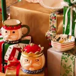 Outlet New Year Christmas Nutcracker Mug, 13cm, Multi Mugs