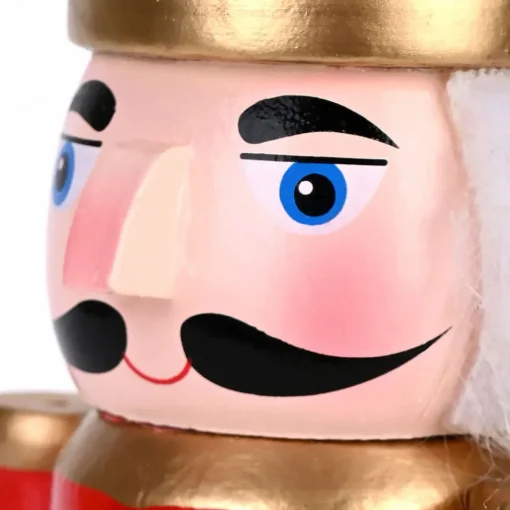 New New Year Christmas Nutcracker with Drums Figure, 25cm, Red Multi Ornaments