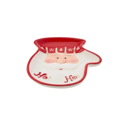 Best New Year Christmas Hoho Ceramic Snack Bowl, 17.8cmx12.7cmx2.5cm, Multi Bowls