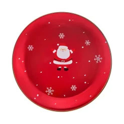 New New Year Christmas New Generation Bone Golden Line Dinner Plate, 27cm, Red Multi Dinner Plates