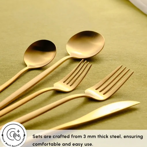 Online Orion 30-Piece Stainless Steel Cutlery Set for 6 People, Cutlery Sets