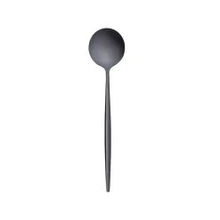 Hot Orion 30-Piece Stainless Steel Cutlery Set for 6 People, Shiny Black Cutlery Sets