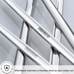 Orion Silver 60-Piece Stainless Steel Cutlery Set for 12 People, Silver Cutlery Sets