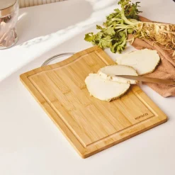 Discount Owen Bamboo Rectangle Chopping Board, Small, Wood Chopping Boards
