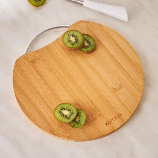 Sale Owen Bamboo Round Chopping Board, Small, 25cmx25cm, Wood Chopping Boards