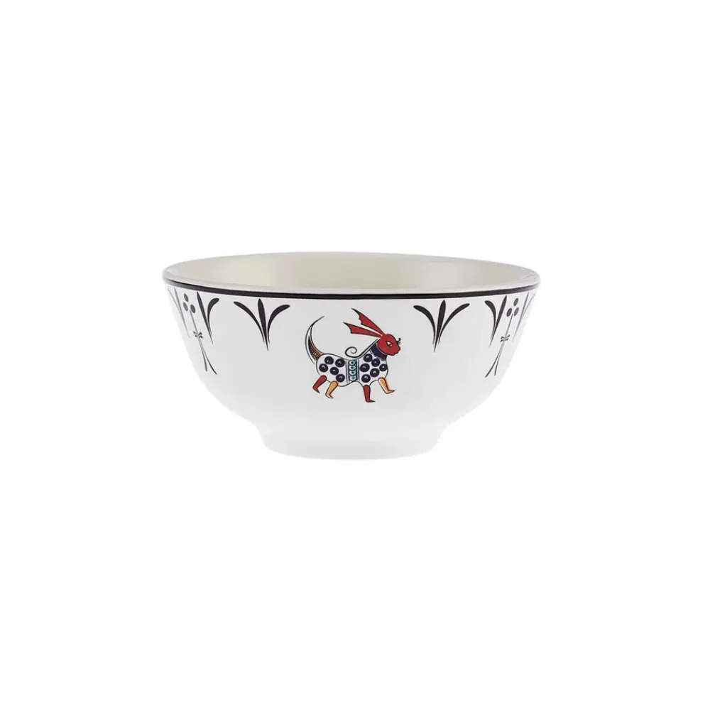 Clearance Paye Seljuk Collection Porcelain Snack Bowl, 12cm, Red Multi Bowls