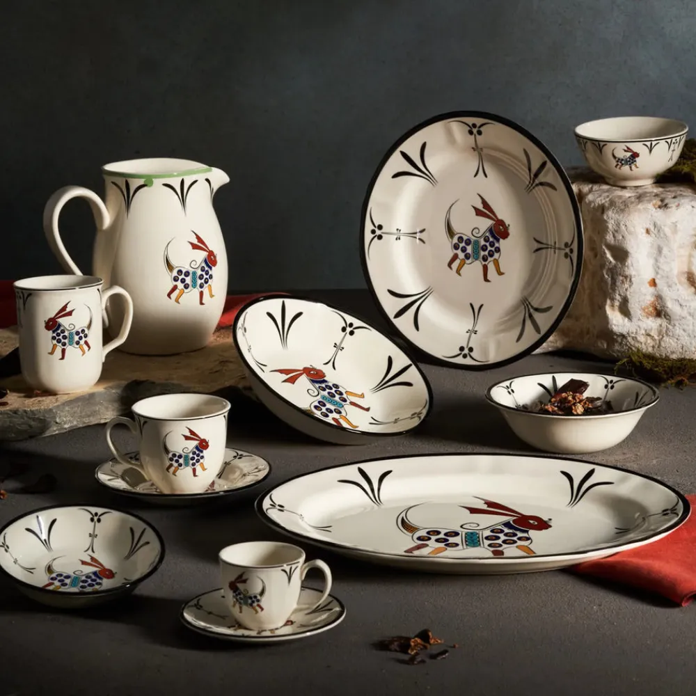 Clearance Paye Seljuk Collection Porcelain Snack Bowl, 12cm, Red Multi Bowls