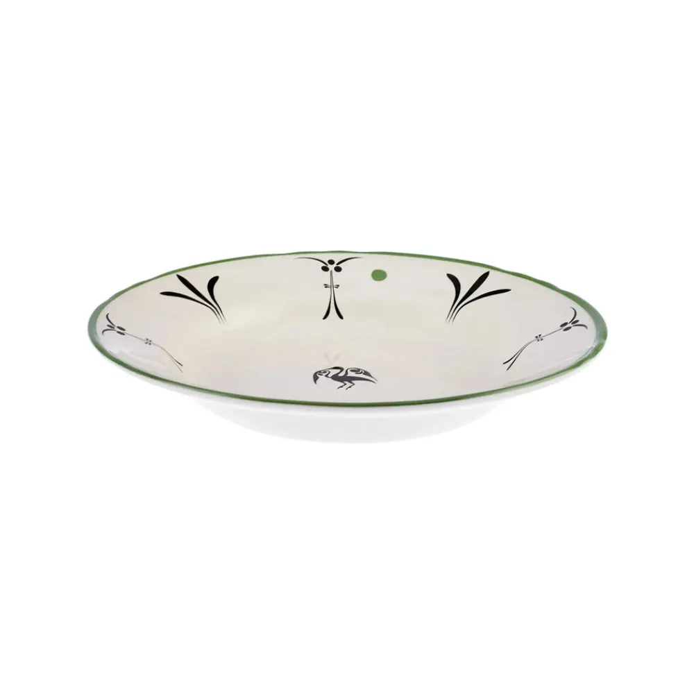 Clearance Paye Seljuk Collection Porcelain Pasta Bowl, 23cm, Green Multi Pasta Bowls