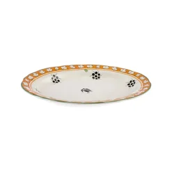 Paye Seljuk Collection Porcelain Serving Platter, 31cm, Yellow Multi Serving Platters