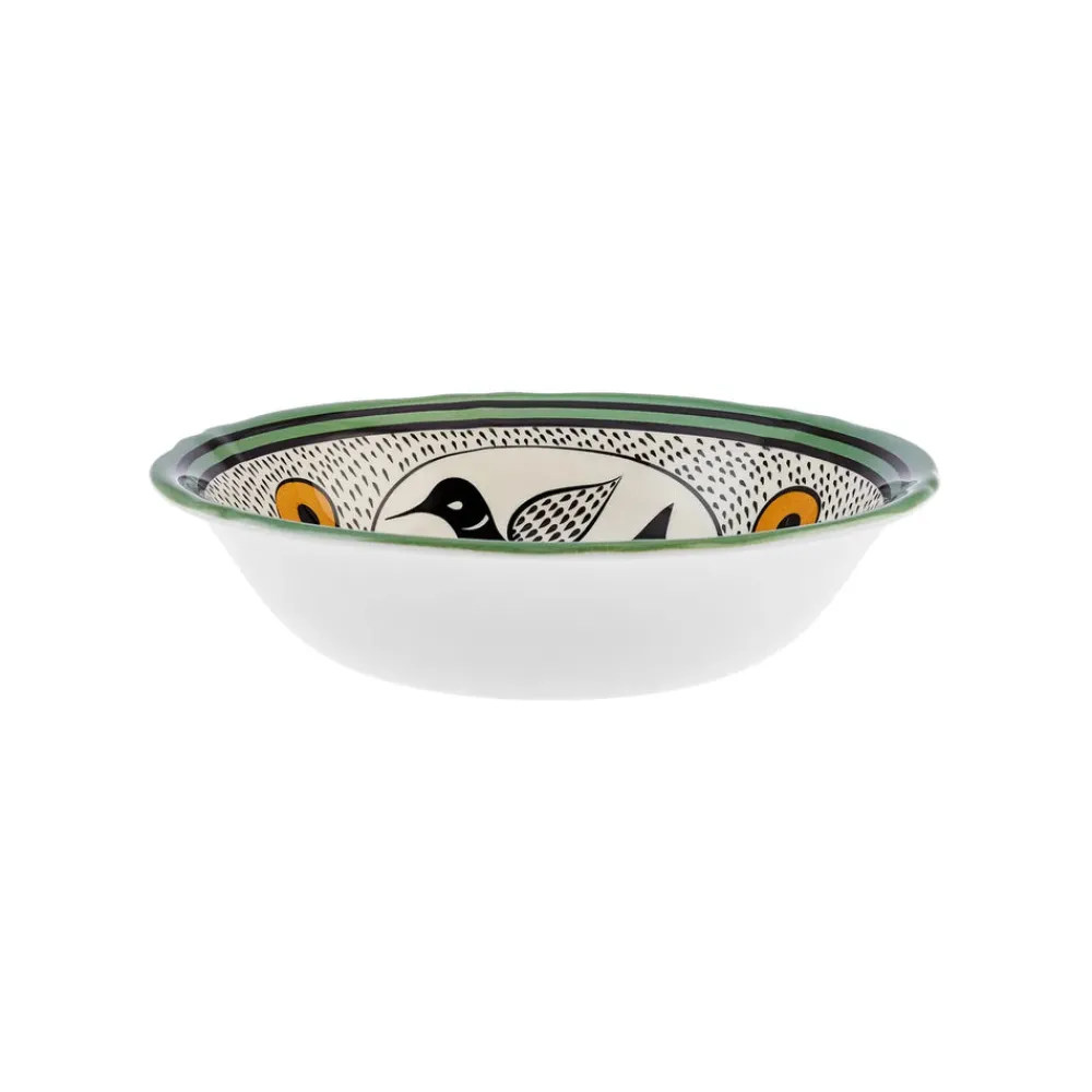 Paye Seljuk Collection Porcelain Serving Bowl, 24cm, Green Multi Bowls