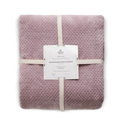 Pearl Baby Fleece Wellsoft TV Blanket, 130cmx150cm, Violet Throws & Blankets