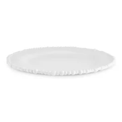 Perla Melamine Dinner Plate, 28cm, White Dinner Plates