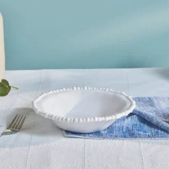 Online Perla Melamine Pasta Bowl 22cm, White Pasta Bowls