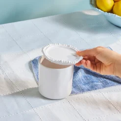 Hot Perla Melamine Storage Container, 490ml, White Storage Containers