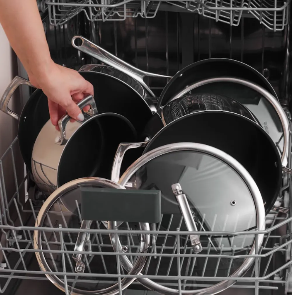 New Plasma Steel 3Ply 7-Piece Non-Stick Induction Cookware Set, Silver Stainless Steel Cookware Sets