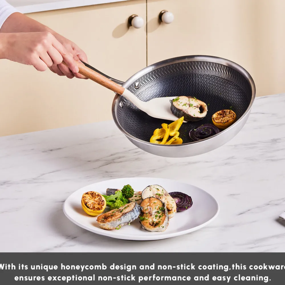 5Ply PowerSteel 7-Piece 316+ Stainless Steel Induction Cookware Set, Silver Induction Cookware|Stainless Steel Cookware Sets