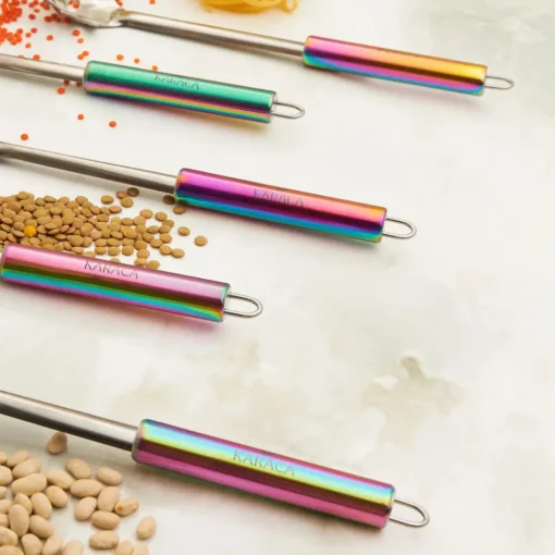 Best Pop Up 5 Piece Stainless Steel Kitchen Utensil Set, Multi Kitchen Utensils