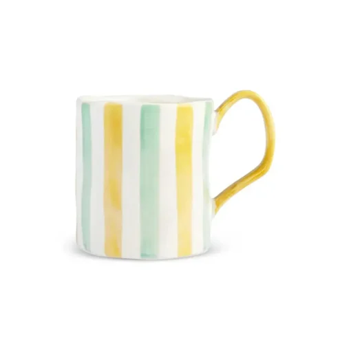 Outlet Primavera Stoneware Mug, 400ml, Stripes Mugs
