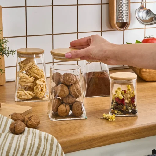 Sale Prism 4-Piece Storage Container, Transparent Storage Containers