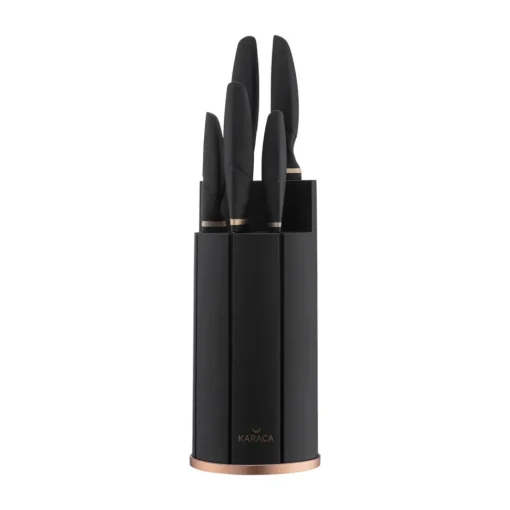 Proofcut 5-Piece Knife Block Set, Black Knife Sets