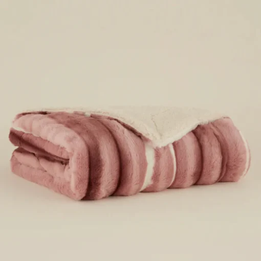 New Rabbit Sherpa Blanket, 150x200cm, Single, Throws & Blankets