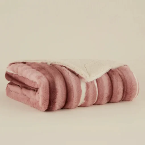 Best Rabbit Sherpa Blanket, 130x150cm, Single, Throws & Blankets