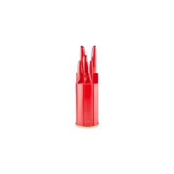 New Retro 5 Piece Knife Block Set, Red Knife Sets