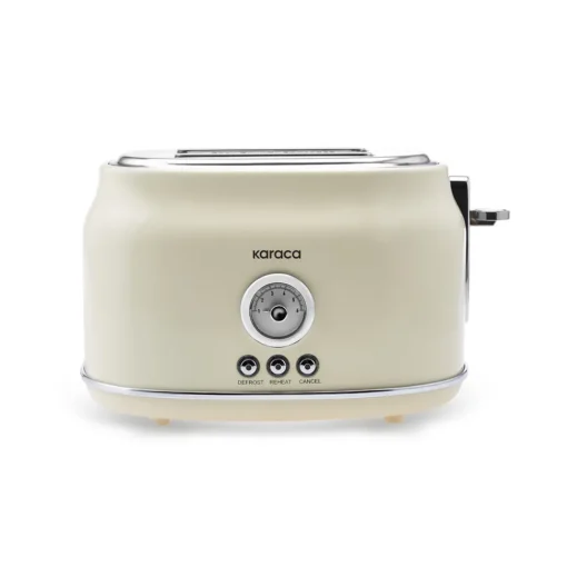 New Retro 2-Slice Toaster, 815W, Cream Toasters