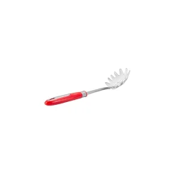 Sale Retro Stainless Steel Pasta Spoon, Red Silver Kitchen Utensils