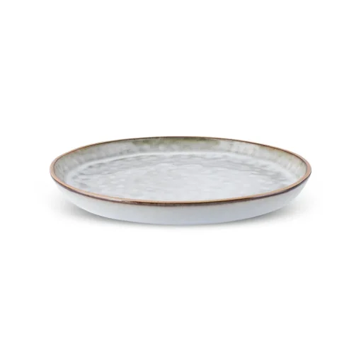 New Rixton Ceramic Side Plate, 22cm, Beige Side Plates