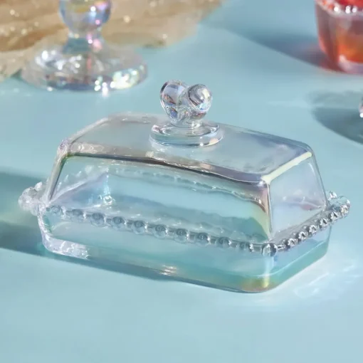 Rory Glass Butter Dish 17cm, Transparent Bowls