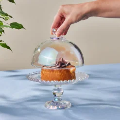 Sale Rory Glass Cake Dome with Stand, 19cm, Transparent Serving Platters