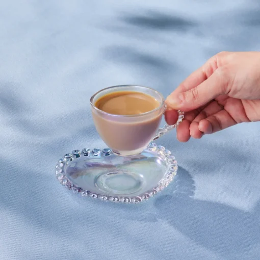 Clearance Rory Glass Espresso Turkish Coffee Cup, 80ml, Transparent Espresso & Turkish Coffee Cup Sets