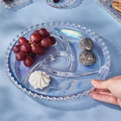 Best Rory Glass Serving Dish, 23cm, Transparent Serving Platters