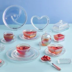 Best Rory Glass Serving Dish, 23cm, Transparent Serving Platters