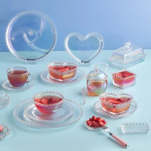 Best Rory Glass Serving Dish, 23cm, Transparent Serving Platters