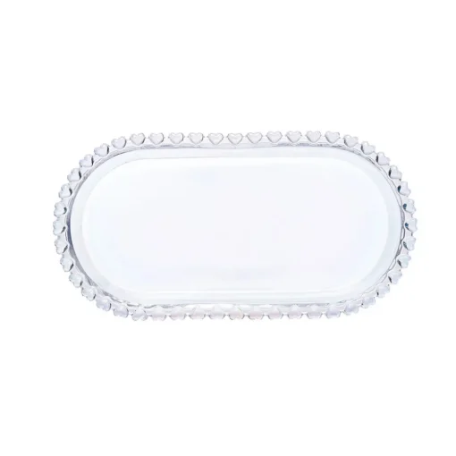Rory Glass Serving Platter, 25cm, Transparent Serving Platters