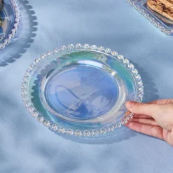 Hot Rory Glass Side Plate, 19cm, Transparent Side Plates