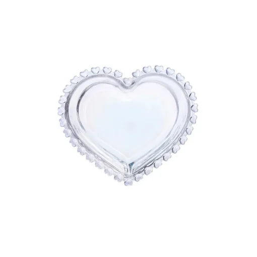 Best Rory Heart Glass CerealSoup Bowl, 13cm, Transparent Bowls