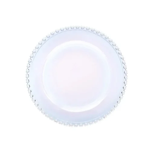 Sale Rory Heart Glass Dinner Plate, 27cm, Transparent Dinner Plates