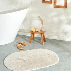 Outlet Roundie Bath Mat, 60cmx90cm, Light Grey Bath Mats