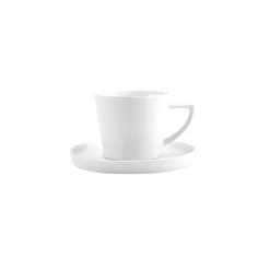 Clearance Salvare 12 Piece New Generation Bone Tea Cup and Saucer Set for 6 People, 260ml, White Tea Set