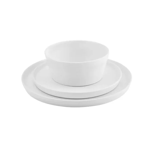 Best Salvare 18-Piece Bone China Dinner Set for 6 People, White See All Dinner Sets|Bone China Dinner Sets