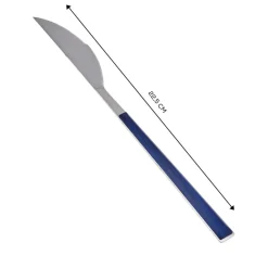 Discount Salzburg Stainless Steel Table Knife, 22.5cm, Indigo Silver Mix And Match Cutlery
