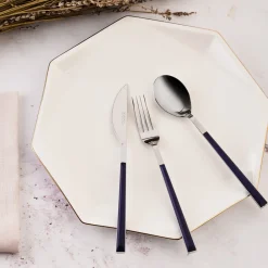 Hot Salzburg Stainless Steel Table Fork, 21cm, Indigo Silver Mix And Match Cutlery