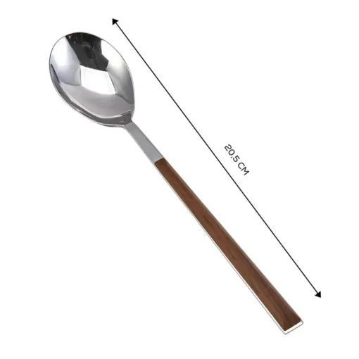 Salzburg Stainless Steel Table Spoon, 20.5cm, Brown Mix And Match Cutlery